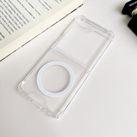 Magsafe Magnetic Transparent Shockproof Phone Case, For Samsung Galaxy Z Fold5 5G, For Samsung Galaxy Z Flip5 5G