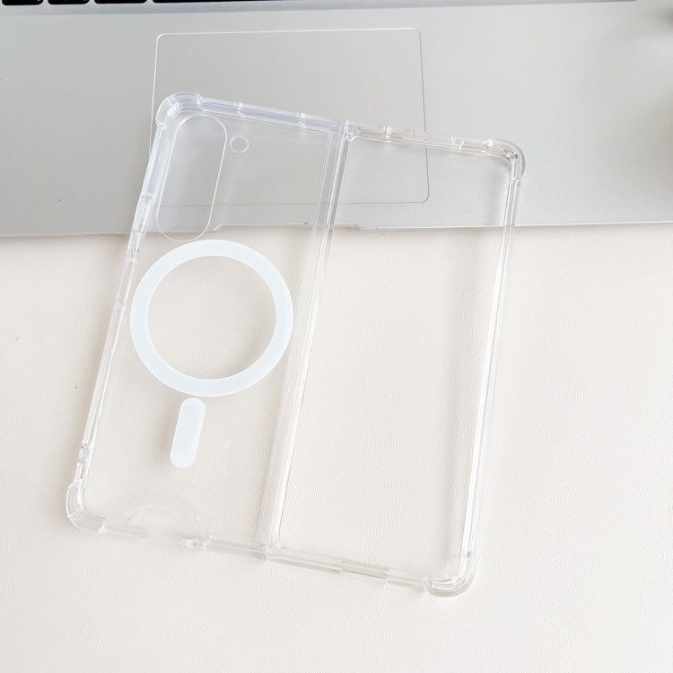 Magsafe Magnetic Transparent Shockproof Phone Case, For Samsung Galaxy Z Fold5 5G, For Samsung Galaxy Z Flip5 5G