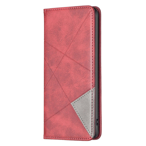 Rhombus Texture Magnetic Leather Phone Case, For iPhone 15 Pro Max, For iPhone 15 Pro, For iPhone 15 Plus, For iPhone 15