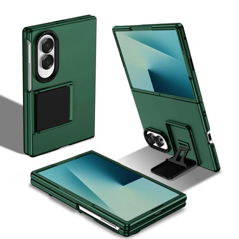 Three-dimensional Folding Holder PC Phone Case, For Galaxy Z Fold8 5G, For Galaxy Z Fold8 Ultra 5G, For Galaxy Z Flip8 5G, For Galaxy Z Fold7 5G, For Galaxy Z Flip7 5G, For Samsung Galaxy Z Flip6 5G, For Samsung Galaxy Z Fold6 5G                       ...