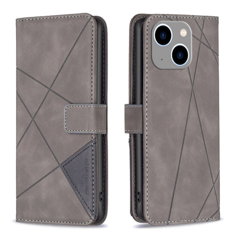 Magnetic Buckle Rhombus Texture Leather Phone Case, For iPhone 15 Pro Max, For iPhone 15 Pro, For iPhone 15 Plus, For iPhone 15