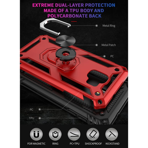 Shockproof TPU + PC Protective Case with 360 Degree Rotating Holder, For Samsung Galaxy J2 Core, For Samsung Galaxy M31