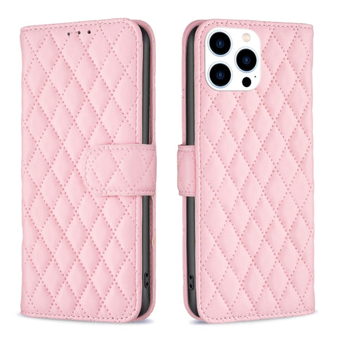 Diamond Lattice Wallet Flip Leather Phone Case, For iPhone 16, For iPhone 15 Pro Max, For iPhone 15 Pro, For iPhone 15 Plus, For iPhone 15