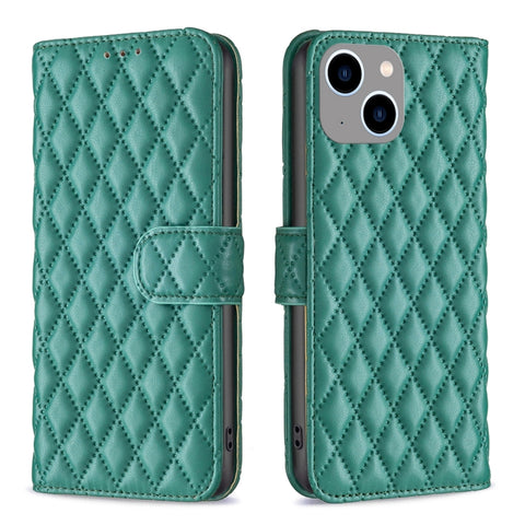 Diamond Lattice Wallet Flip Leather Phone Case, For iPhone 16, For iPhone 15 Pro Max, For iPhone 15 Pro, For iPhone 15 Plus, For iPhone 15