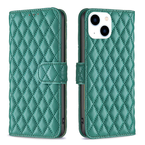Diamond Lattice Wallet Flip Leather Phone Case, For iPhone 16, For iPhone 15 Pro Max, For iPhone 15 Pro, For iPhone 15 Plus, For iPhone 15