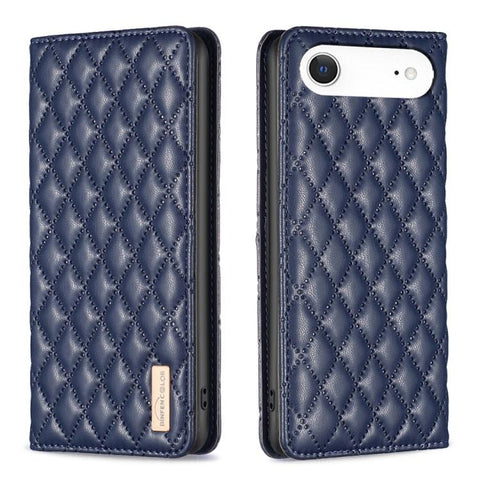 Diamond Lattice Magnetic Leather Flip Phone Case, For iPhone 18 Pro/17 Pro, For iPhone 18 Pro Max/17 Pro Max, For iPhone 17, For iPhone 17 Air, For iPhone 16 Pro Max, For iPhone 16 Pro, For iPhone 16 Plus, For iPhone 16