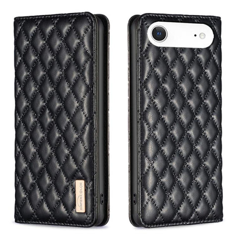 Diamond Lattice Magnetic Leather Flip Phone Case, For iPhone 18 Pro/17 Pro, For iPhone 18 Pro Max/17 Pro Max, For iPhone 17, For iPhone 17 Air, For iPhone 16 Pro Max, For iPhone 16 Pro, For iPhone 16 Plus, For iPhone 16