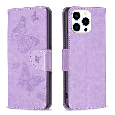 Embossing Two Butterflies Pattern Leather Phone Case, For iPhone 16 Pro Max, For iPhone 16 Pro, For iPhone 16 Plus, For iPhone 16, For iPhone 15 Pro Max, For iPhone 15 Pro, For iPhone 15 Plus, For iPhone 15