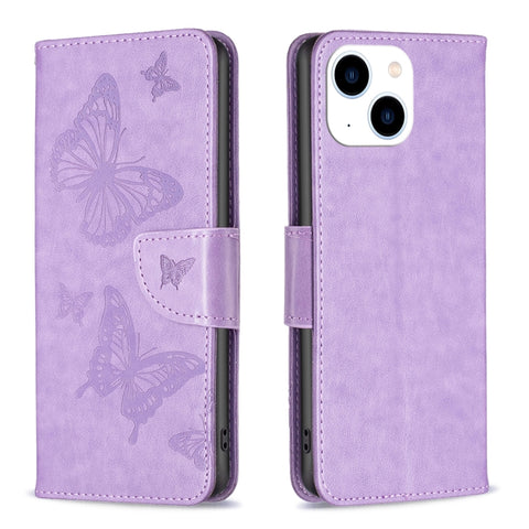 Embossing Two Butterflies Pattern Leather Phone Case, For iPhone 16 Pro Max, For iPhone 16 Pro, For iPhone 16 Plus, For iPhone 16, For iPhone 15 Pro Max, For iPhone 15 Pro, For iPhone 15 Plus, For iPhone 15