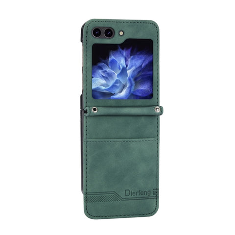 Dierfeng Dream Line TPU + PU Leather Phone Case, For Samsung Galaxy Z Flip6 / Flip7 FE, For Samsung Galaxy Z Fold6, For Samsung Galaxy Z Fold5, For Samsung Galaxy Z Flip5