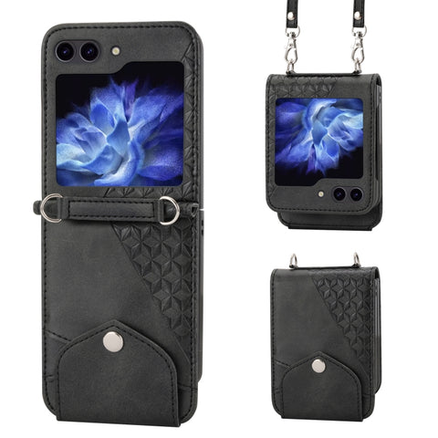 Cubic Grid Calf Texture Magnetic Leather Phone Case, For Samsung Galaxy Z Flip6 / Flip7 FE, For Samsung Galaxy Z Fold6, For Samsung Galaxy Z Fold5, For Samsung Galaxy Z Flip5