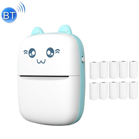 C9 Mini Bluetooth Wireless Thermal Printer, With 1 Roll Paper, With 5 Papers, With 10 Papers, With 5 Sticker Papers, With 5 Papers & 5 Sticker Papers, With 5 Papers & 5 Sticker & 3 Color Papers