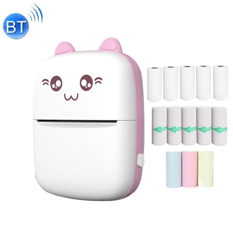 C9 Mini Bluetooth Wireless Thermal Printer, With 1 Roll Paper, With 5 Papers, With 10 Papers, With 5 Sticker Papers, With 5 Papers & 5 Sticker Papers, With 5 Papers & 5 Sticker & 3 Color Papers