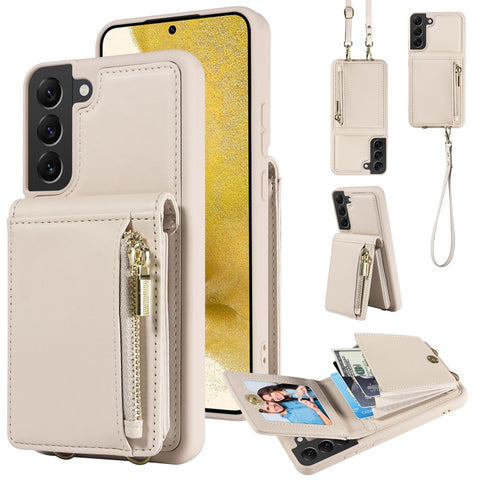 Crossbody Lanyard Zipper Wallet Leather Phone Case, For Samsung Galaxy S24 Ultra 5G, For Samsung Galaxy S23 FE 5G, For Samsung Galaxy S23 Ultra 5G, For Samsung Galaxy S23+ 5G, For Samsung Galaxy A13 4G / 5G, For Samsung Galaxy S22 Ultra 5G             ...
