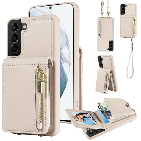 Crossbody Lanyard Zipper Wallet Leather Phone Case, For Samsung Galaxy S24 Ultra 5G, For Samsung Galaxy S23 FE 5G, For Samsung Galaxy S23 Ultra 5G, For Samsung Galaxy S23+ 5G, For Samsung Galaxy A13 4G / 5G, For Samsung Galaxy S22 Ultra 5G             ...