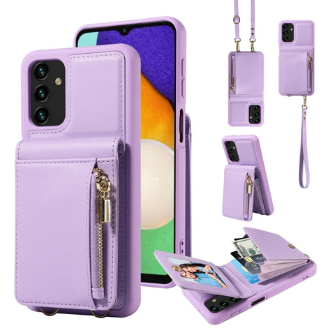 Crossbody Lanyard Zipper Wallet Leather Phone Case, For Samsung Galaxy S24 Ultra 5G, For Samsung Galaxy S23 FE 5G, For Samsung Galaxy S23 Ultra 5G, For Samsung Galaxy S23+ 5G, For Samsung Galaxy A13 4G / 5G, For Samsung Galaxy S22 Ultra 5G             ...