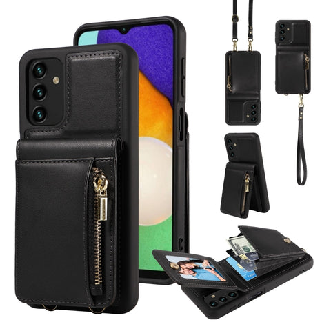 Crossbody Lanyard Zipper Wallet Leather Phone Case, For Samsung Galaxy S24 Ultra 5G, For Samsung Galaxy S23 FE 5G, For Samsung Galaxy S23 Ultra 5G, For Samsung Galaxy S23+ 5G, For Samsung Galaxy A13 4G / 5G, For Samsung Galaxy S22 Ultra 5G             ...