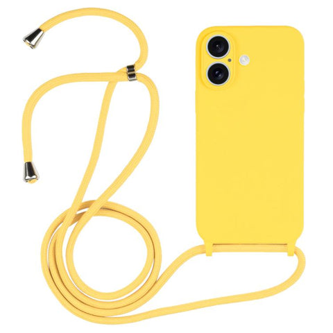 Crossbody Lanyard Liquid Silicone Case, For iPhone 17 Pro Max, For iPhone 17 Pro, For iPhone 17, For iPhone Air