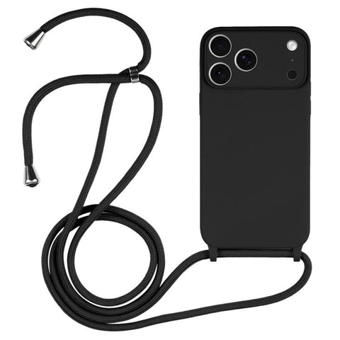 Crossbody Lanyard Liquid Silicone Case, For iPhone 17 Pro Max, For iPhone 17 Pro, For iPhone 17, For iPhone Air