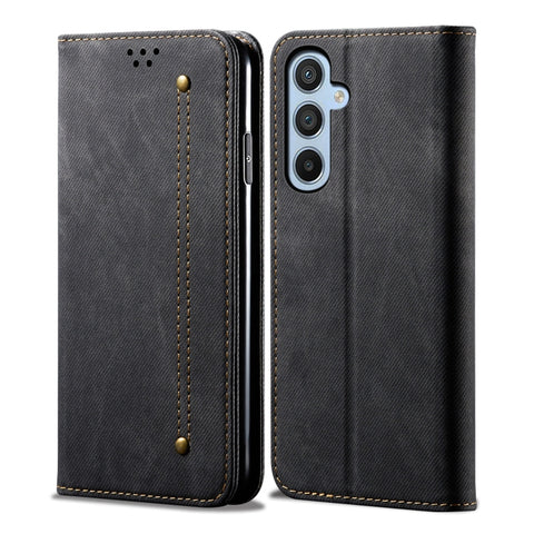 Denim Texture Casual Style Horizontal Flip Leather Case, For Samsung Galaxy M55 5G, For Samsung Galaxy M15 / F15 5G, For Samsung Galaxy A35 5G, For Samsung Galaxy A05, For Samsung Galaxy A05s, For Samsung Galaxy F34 5G, For Samsung Galaxy M34 5G       ...