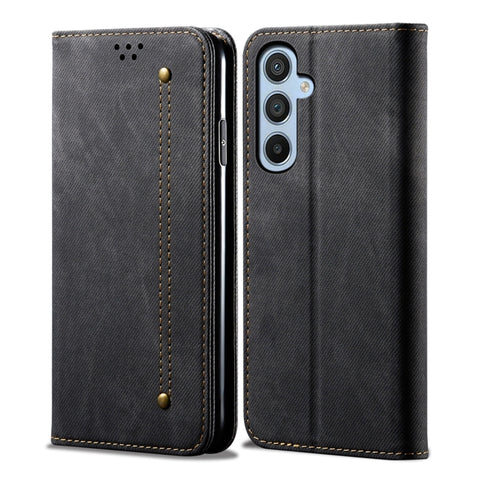 Denim Texture Casual Style Horizontal Flip Leather Case, For Samsung Galaxy M55 5G, For Samsung Galaxy M15 / F15 5G, For Samsung Galaxy A35 5G, For Samsung Galaxy A05, For Samsung Galaxy A05s, For Samsung Galaxy F34 5G, For Samsung Galaxy M34 5G       ...