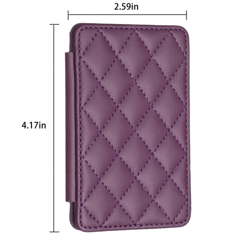 BFK05 Rhombus Pattern Card Bag Mobile Phone Back Sticker