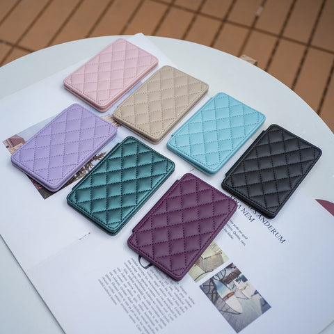 BFK05 Rhombus Pattern Card Bag Mobile Phone Back Sticker