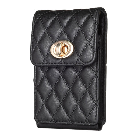 BFK07 Metal Buckle Vertical Card Bag Mobile Phone Back Sticker