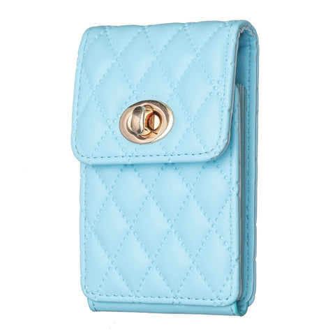 BFK07 Metal Buckle Vertical Card Bag Mobile Phone Back Sticker