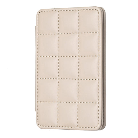 BFK01 Grid Pattern Card Bag Mobile Phone Back Sticker