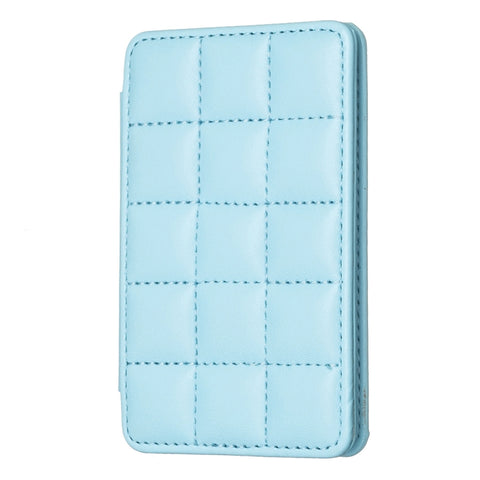 BFK01 Grid Pattern Card Bag Mobile Phone Back Sticker