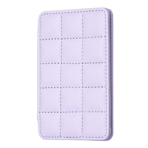 BFK01 Grid Pattern Card Bag Mobile Phone Back Sticker
