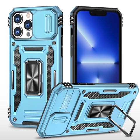 Armor PC + TPU Camera Shield Phone Case, For iPhone 16 Pro, For iPhone 16 Plus, For iPhone 16, For iPhone 15 Pro Max, For iPhone 15 Pro, For iPhone 15 Plus