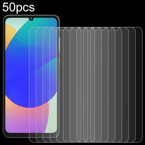 50pcs 0.26mm 9H 2.5D Tempered Glass Film, For Samsung Galaxy M06 5G, For Samsung Galaxy F06 5G, For Samsung Galaxy A06 5G, For Samsung Galaxy A35 / M35 / A36, For Samsung Galaxy A05s / M14 4G, For Samsung Galaxy F14 4G, For Samsung Galaxy S24 FE 5G    ...