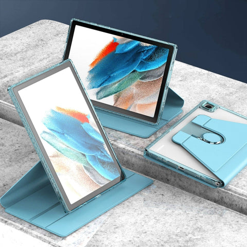Clear 360 Rotation Stand Smart Leather Tablet Case, For Samsung Galaxy Tab A8, For Samsung Galaxy Tab A7 Lite T220