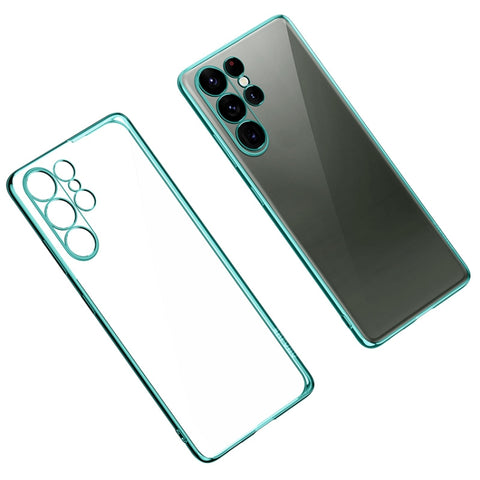 SULADA Shockproof Plating TPU Transparent Phone Case, For Samsung Galaxy S23 Ultra 5G, For Samsung Galaxy S23 5G