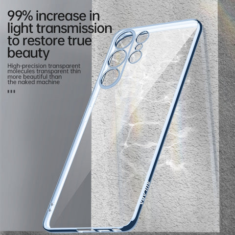 SULADA Shockproof Plating TPU Transparent Phone Case, For Samsung Galaxy S23 Ultra 5G, For Samsung Galaxy S23 5G