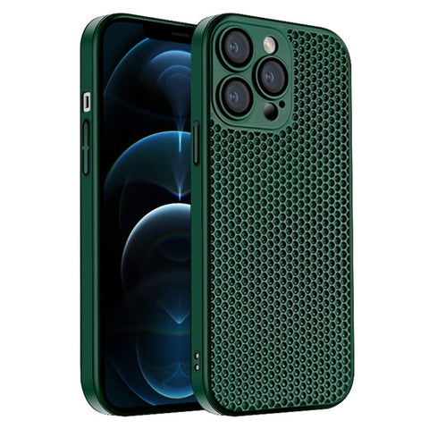 Honeycomb Radiating PC Phone Case, For iPhone 13, For iPhone 12, For iPhone 12 Pro Max, For iPhone 12 Pro, For iPhone 11 Pro Max, For iPhone 11