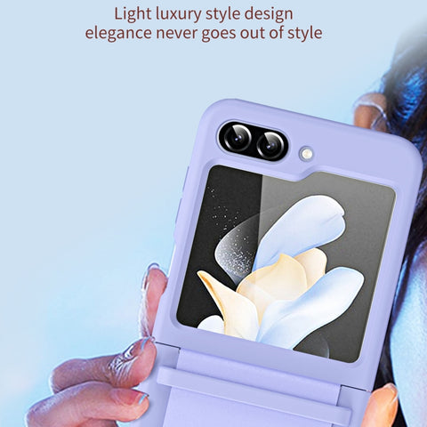 PC Skin Feel Hinge Shockproof Protective Phone Case, For Samsung Galaxy Flip5, For Samsung Galaxy Flip4