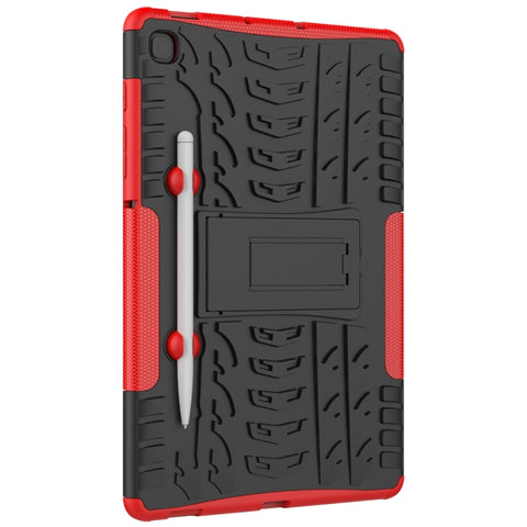 Tire Texture TPU+PC Shockproof Case  , with Holder & Pen Tray, For Samsung Galaxy S6 Lite
