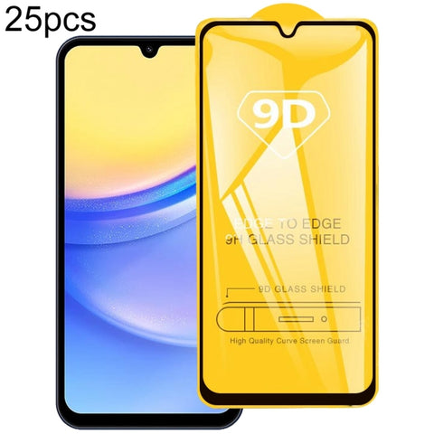 25pcs 9D Full Glue Screen Tempered Glass Film, For Galaxy F07e 4G, For Samsung Galaxy M17e 5G, For Samsung Galaxy M17 5G, For Samsung Galaxy F17 5G, For Samsung Galaxy A57, For Samsung Galaxy A37, For Samsung Galaxy A27, For Samsung Galaxy F36 5G      ...