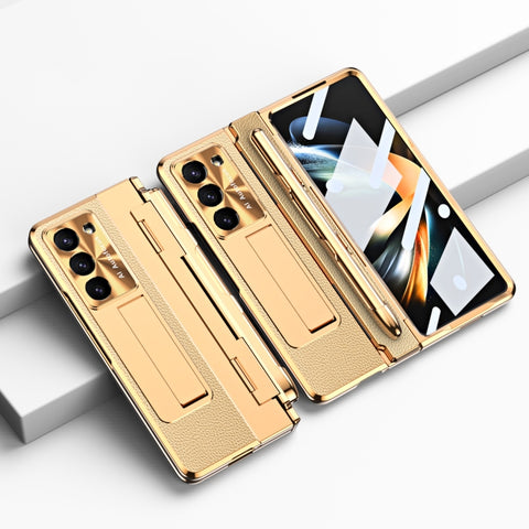 Integrated Full Coverage Pen Slot Folding Phone Case with Stylus, For Samsung Galaxy Z Fold5 5G