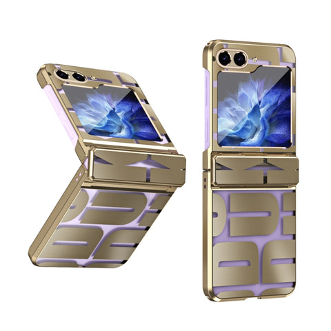 Electroplating Folding Phone Case with Hinge, For Samsung Galaxy Z Flip5 5G