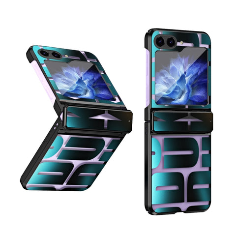 Electroplating Folding Phone Case with Hinge, For Samsung Galaxy Z Flip5 5G