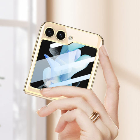 GKK Integrated Electroplating Full Coverage Phone Case, For Samsung Galaxy Z Flip5