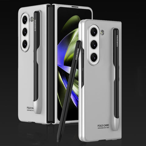 GKK Ultra-thin Full Coverage Phone Flip Case with Pen Slot, For Samsung Galaxy Z Fold5