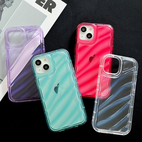 Waves TPU Phone Case, For iPhone 12, For iPhone 12 Pro Max, For iPhone 12 Pro, For iPhone 11 Pro Max, For iPhone 11, For iPhone X / XS, For iPhone XR, For iPhone XS Max