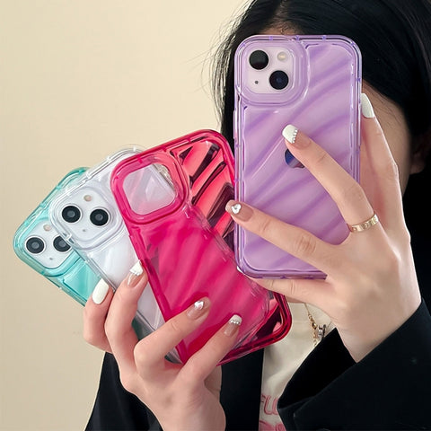 Waves TPU Phone Case, For iPhone 12, For iPhone 12 Pro Max, For iPhone 12 Pro, For iPhone 11 Pro Max, For iPhone 11, For iPhone X / XS, For iPhone XR, For iPhone XS Max