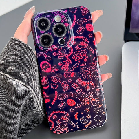 Painted Pattern Precise Hole PC Phone Case, For iPhone 11 Pro Max