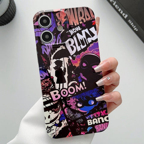 Painted Pattern Precise Hole PC Phone Case, For iPhone 11